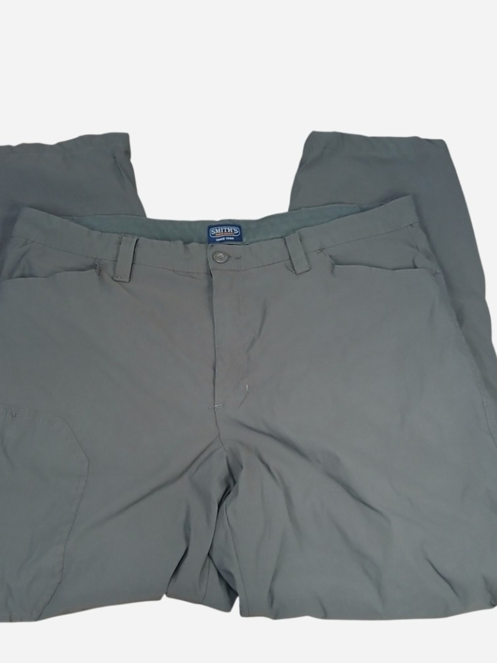 SMITH Men's Slate Gray Chino-Style Khakis